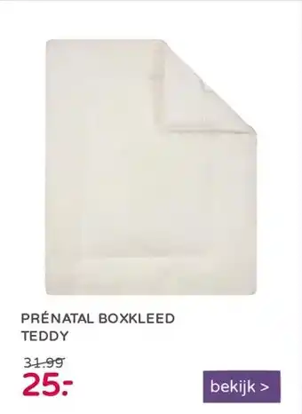 Prenatal Prénatal boxkleed teddy aanbieding