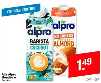 Coop Alle Alpro Houdbaar Per pak aanbieding