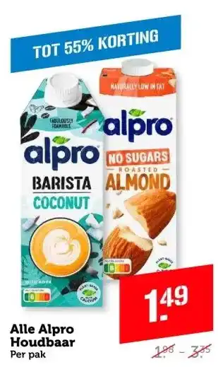 Coop Alle Alpro Houdbaar Per pak aanbieding