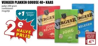 MCD Supermarkt VERGEER PLAKKEN GOUDSE 48+ KAAS aanbieding