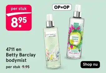 Etos 4711 en Betty Barclay bodymist aanbieding