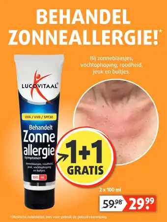 Lucovitaal Behandelt Zonne allergie symptomen aanbieding