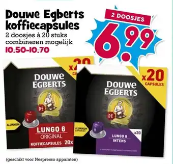 Boon`s Markt Douwe Egberts koffiecapsules aanbieding