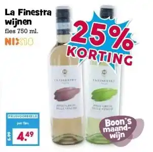 Boon`s Markt La Finestra wijnen aanbieding