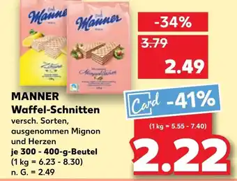Kaufland DE MANNER Waffel-Schnitten aanbieding