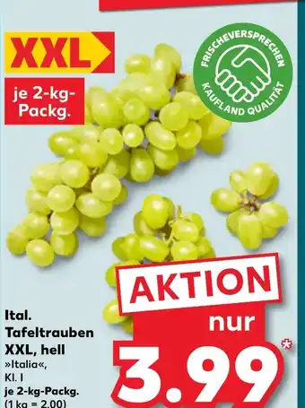 Kaufland DE Ital. Tafeltrauben XXL, hell aanbieding