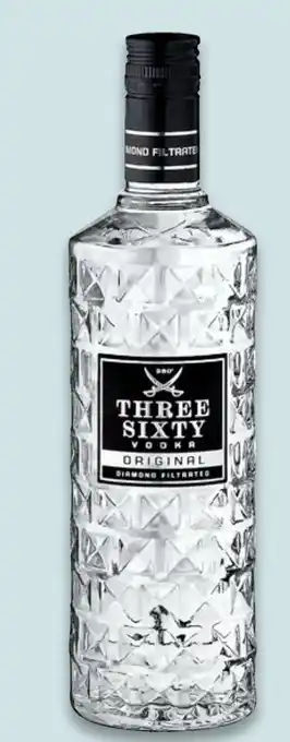 Kaufland DE THREE SIXTY Vodka aanbieding