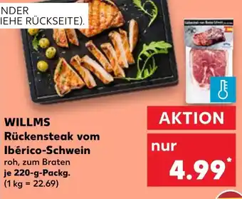 Kaufland DE WILLMS Rückensteak vom Ibérico-Schwein aanbieding