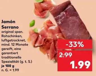 Kaufland DE Jamón Serrano aanbieding