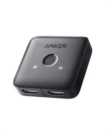 Amazon Anker HDMI-schakelaar, 4K bij 60 Hz, HDMI-schakelaar in twee richtingen, 2 in 1 uit met gladde afwerking, ondersteunt o.a. HD aanbieding