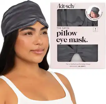 Amazon Kitsch Verduisterend satijnen slaapmasker, zachter dan echte moerbeizijde oogbedekking, zachte drukvrije schaduwblinddoek voo aanbieding
