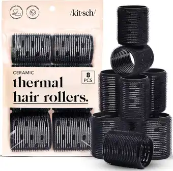 Amazon Kitsch Keramische haarrollen, Self Grip thermische haarrollen, haarkrulspelden, 8 stuks (verscheidenheid Pack) aanbieding