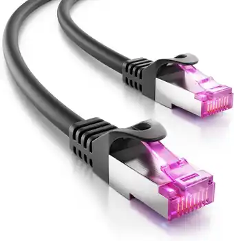 Amazon deleyCON 40m CAT7 Patchkabel Netwerkkabel voor Buitenshuis - S/FTP 600 MHz 10 Gbit/s AWG 26 CU Koper - voor Buiten UV-Bestend aanbieding