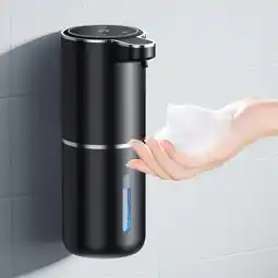 Amazon Amyzavls Automatische zeepdispenser, 380 ml, wandbevestiging, contactloos, elektrische zeepdispenser met sensor, USB-oplaadba aanbieding