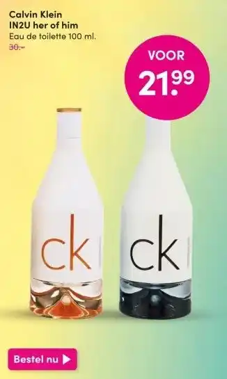 DA Calvin Klein IN2U her of him aanbieding