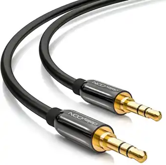 Amazon deleyCON 2m Jackkabel 3,5 mm AUX-Kabel Stereo Audio Kabel Jackstekker Recht voor PC Laptop Mobiele Telefoon Smartphone Tablet aanbieding