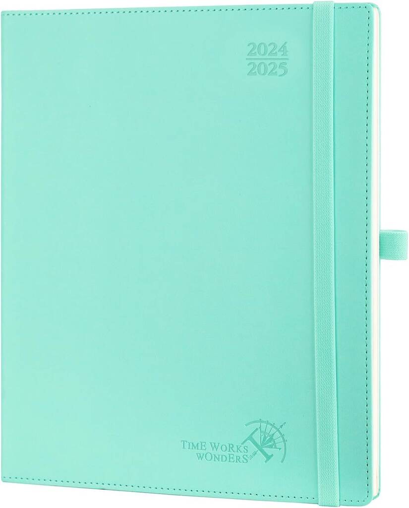 POPRUN Agenda quotidien 2025 une page par jour [couverture rigide à