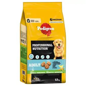 Zooplus 20% Korting! 12 kg Pedigree Professional Nutrition - Adult met Gevogelte & Groente aanbieding