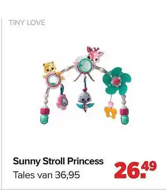 Baby-Dump Tiny Love Sunny Stroll Princess Tales aanbieding