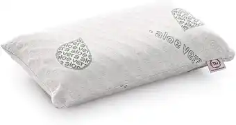 Amazon Textilhome - Visco-elastisch reiskussen - 43x24 cm - Aloë Vera ecologische stof, 100% natuurlijke zuivere Visco-kern - Inclus aanbieding