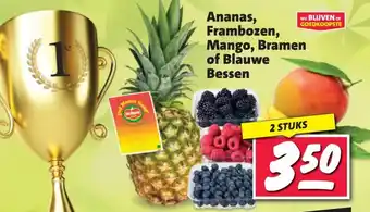 Nettorama Ananas, Frambozen, Mango, Bramen of Blauwe Bessen aanbieding