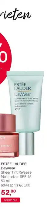 Pour Vous ESTÉE LAUDER Daywear Sheer Tint Release Moisturizer SPF 15 50 ml aanbieding