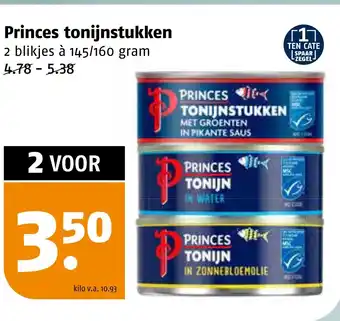 Poiesz Princes tonijnstukken aanbieding