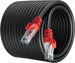 Amazon 40 m Cat 7 Netwerkkabel Hoge Snelheid 10Gbit/s Buiten Ethernet LAN-Kabel 40 meter Internet Kabel SFTP Afgeschermde Rj45 Gigab aanbieding