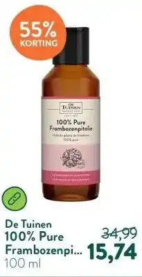 Holland & Barrett 100% Pure Frambozenpitolie aanbieding