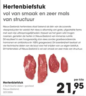 HANOS Hertenbiefstuk aanbieding