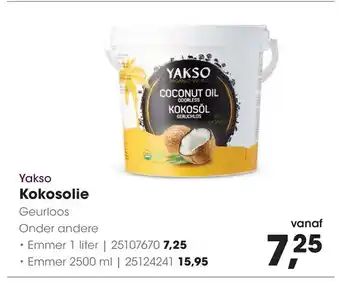 HANOS Yakso Kokosolie aanbieding