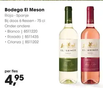 HANOS Bodega El Meson aanbieding