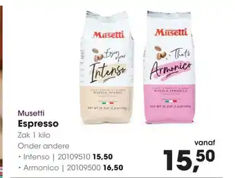 HANOS Musetti Espresso aanbieding