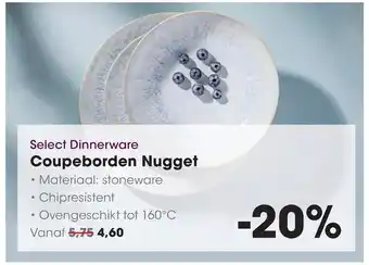 HANOS Select Dinnerware Coupeborden Nugget aanbieding