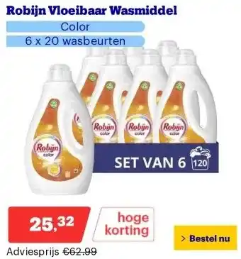 Bol.com Robijn Vloeibaar Wasmiddel aanbieding