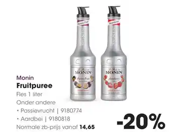 HANOS Monin Fruitpuree aanbieding