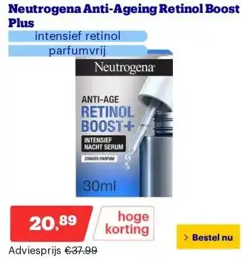 Bol.com Neutrogena Anti-Ageing Retinol Boost Plus aanbieding