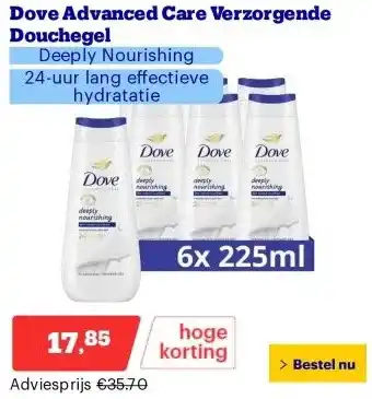 Bol.com Dove Advanced Care Verzorgende Douchegel aanbieding