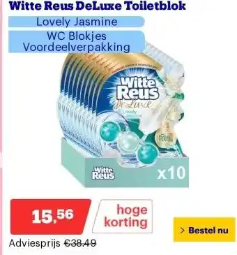 Bol.com Witte Reus DeLuxe Toiletblok aanbieding