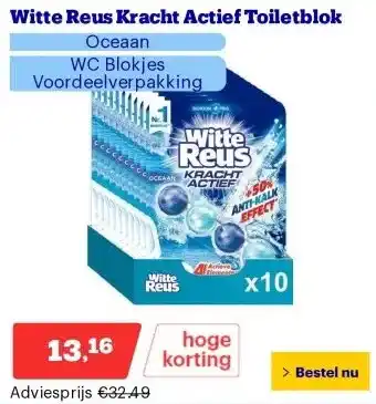 Bol.com Witte Reus Kracht Actief Toiletblok aanbieding