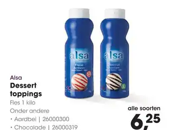 HANOS Alsa Dessert toppings aanbieding