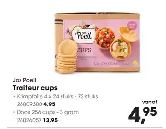 HANOS Jos Poell Traiteur cups aanbieding