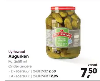 HANOS Uyttewaal Augurken aanbieding