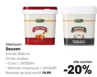 HANOS Oliehoorn Sauzen aanbieding