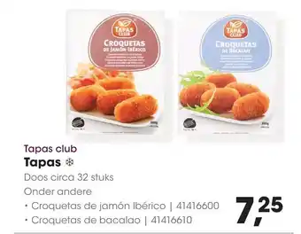 HANOS Tapas club Tapas * aanbieding