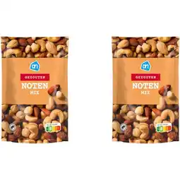Albert Heijn AH Gevarieerde notenmelange gezouten 2-pack aanbieding