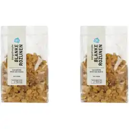Albert Heijn AH Blanke rozijnen 2-pack aanbieding