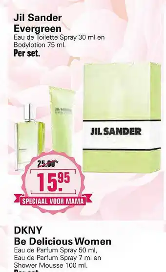 De Online Drogist Jil sander evergreen eau de toilette spray en bodylotion aanbieding