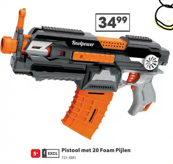 Top1Toys Pistool met 20 Foam Pijlen aanbieding