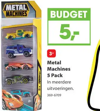 Top1Toys Metal Machines 5 Pack aanbieding